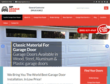 Tablet Screenshot of garagedoorwa.com